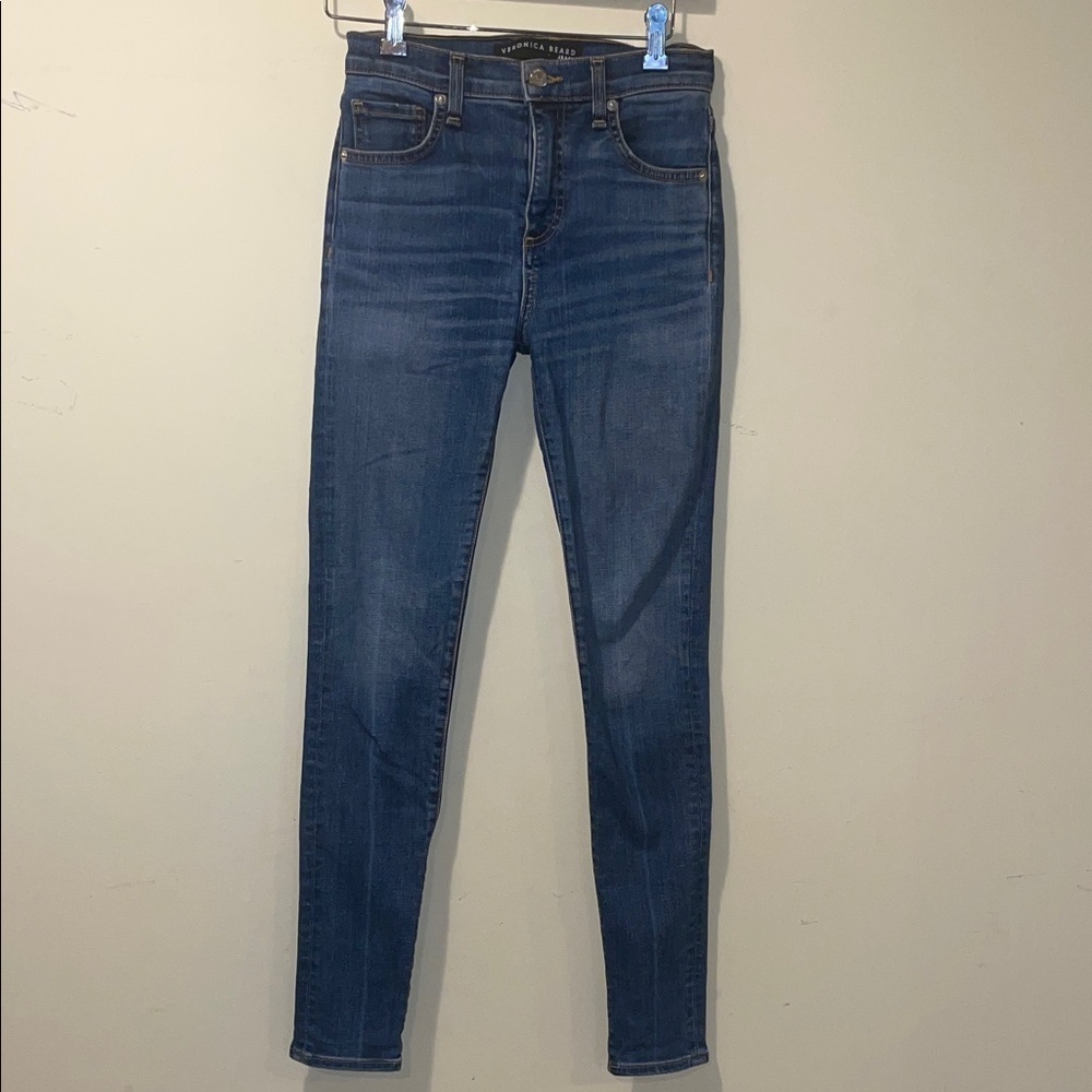 Women’s Veronica Beard Kate Skinny High Rise Jeans Wash Nantucket
